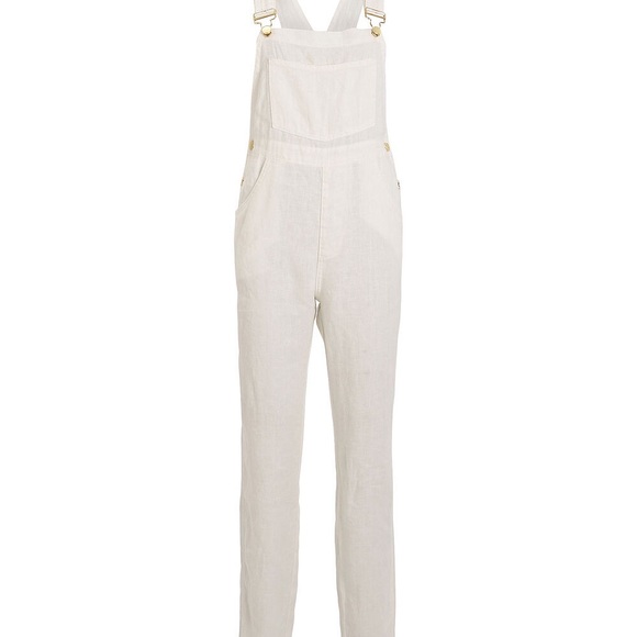 SSO BY DANIELLE 100% LINEN OVERALLS - Picture 5 of 13